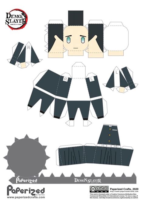 3d hashira papercraft template.